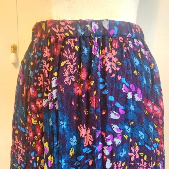 VINTAGE FLORAL TIERED SKIRT KRAZY KAT SIZE SMALL - Picture 2 of 7